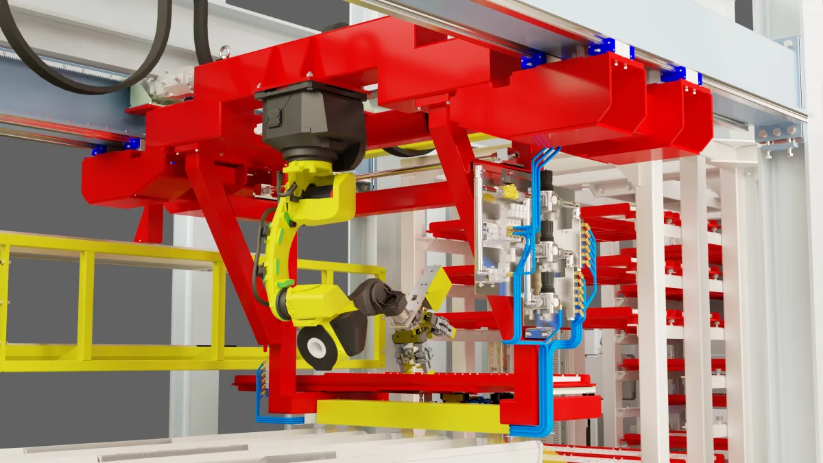 placement robotisé de pièces